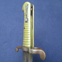 British 1853 Pattern Brass Hilted Artillery Bayonet, Rare Variant Type 9